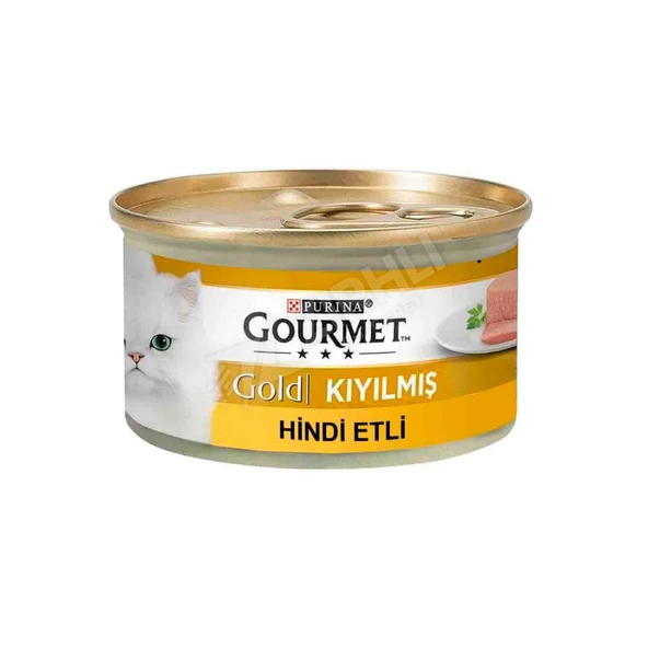 3 ADET Gourmet Gold Kıyılmış Hindi Etli Yetişkin Kedi Konservesi 85 Gr ürün görseli 1