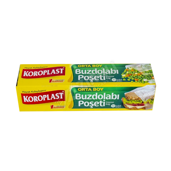 3 ADET Koroplast Orta Boy Buzdolabı Poşeti ürün görseli 1