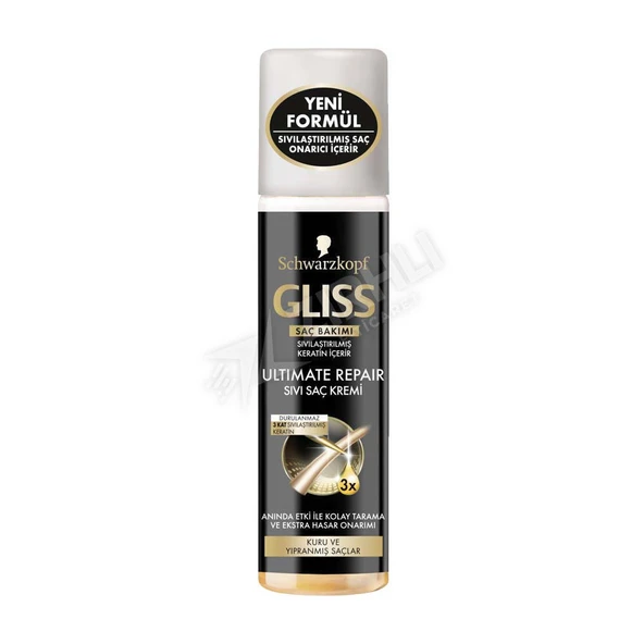 3 ADET Gliss Ultimate Repair Sıvı Saç Kremi 200 Ml ürün görseli 1