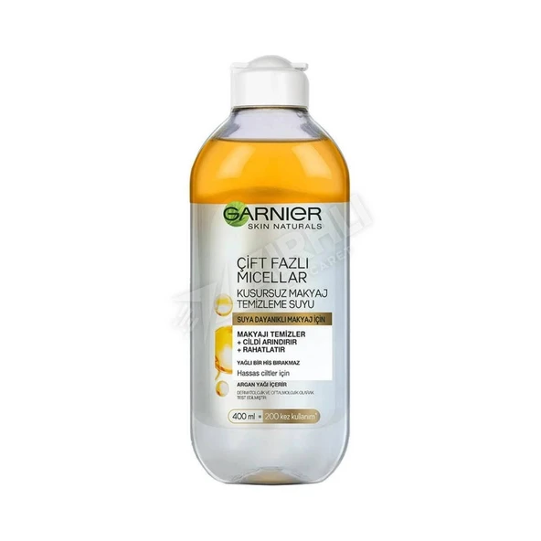 3 ADET Garnıer Makyaj Temizleme Suyu 400 Ml Çift Faz Micellar ürün görseli 1