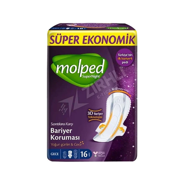 3 ADET Molped Supernight Gece 16Lı Süper Ekonomik ürün görseli 1