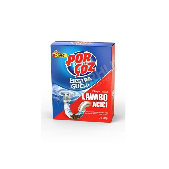 3 ADET Porçöz Lavabo Açıcı Granül 2X50 Gr ürün görseli 1