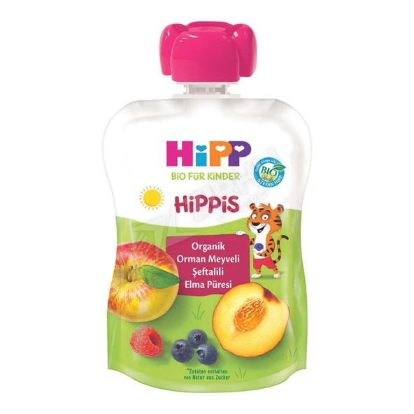 3 ADET Hipp Organik Orman Meyveli Şeftalili Elma Püresi 100 Gr ürün görseli 1