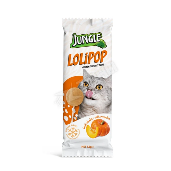 3 ADET Jungle Kedi Lolipop Bal Kabaklı 1,5 Gr ürün görseli 1