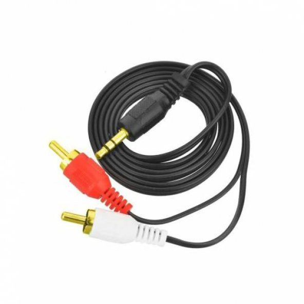 KABLO SES 3.5 STREO TO 2RCA 1,5MT NIVATECH NTC 420 ürün görseli 1