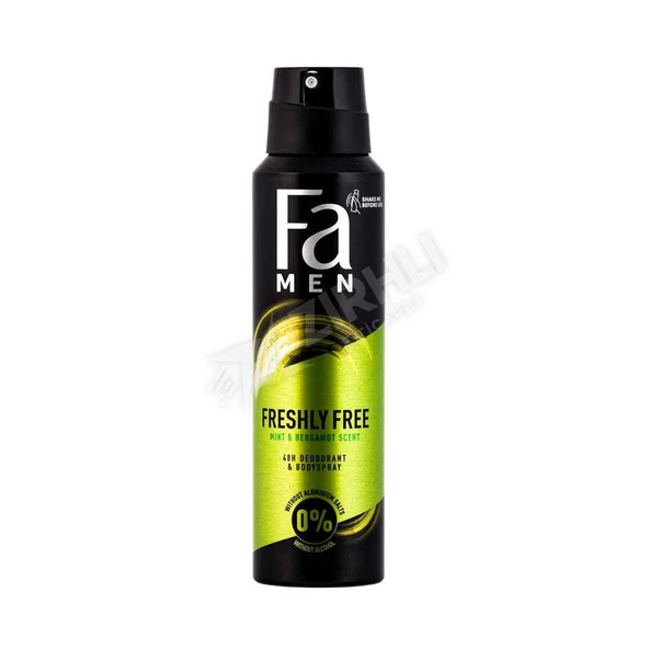 3 ADET Fa Deo Freshly Free Mınt & Bergamot 150 Ml ürün görseli 1