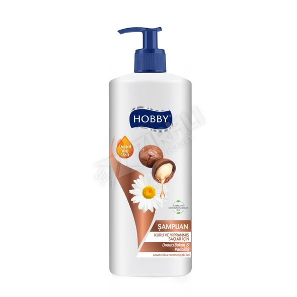 3 ADET Hobby Kuru Ve Yıpranmış Saçlar İçin Argan Yağı Ve Papatya Çiçeği Özü 1000 Ml ürün görseli 1