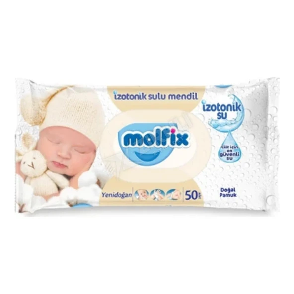 3 ADET Molfix İzotonik Yenidoğan Islak Havlu 50Li ürün görseli 1