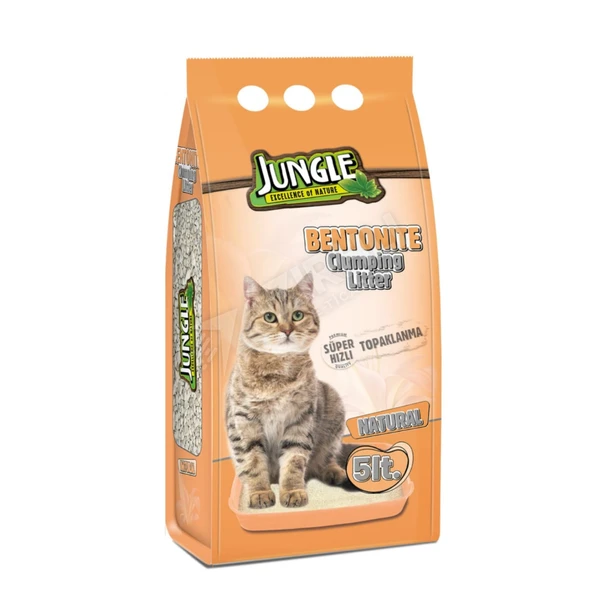 3 ADET Jungle Bentonite Kedi Kumu 5 Lt ürün görseli 1