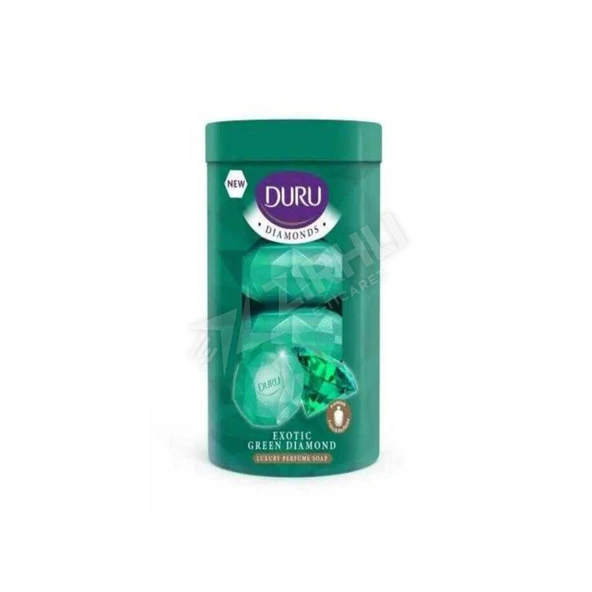 3 ADET Duru Sabun Diamonds Seri ( 90 Gr X 4 ) Green ürün görseli 1