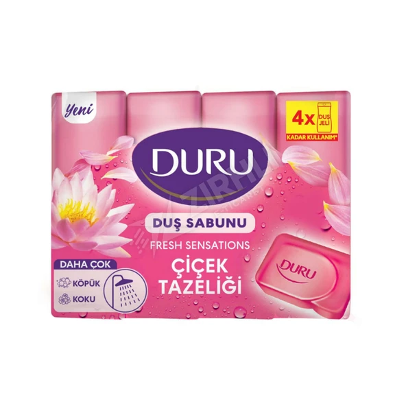 3 ADET Duru Fresh Duş Sabunu Çiçek Tazeliği 4X150 Gr ürün görseli 1