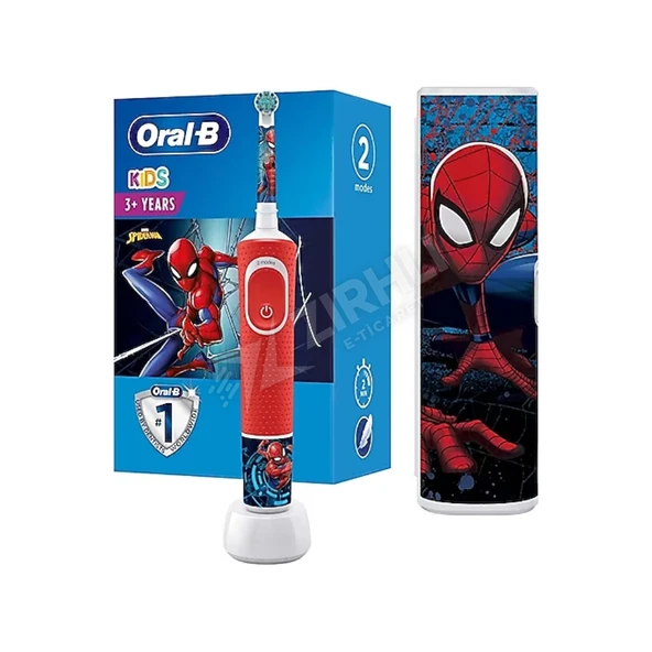 3 ADET Oral-B Diş Fırçası Şarj Edilebilir Çocuk Spiderman ürün görseli 1