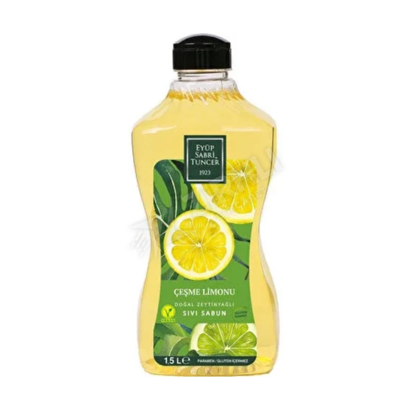 3 ADET Eyüp Sabri Tuncer Sıvı Sabun Çeşme Limonu  1.5 Lt ürün görseli 1