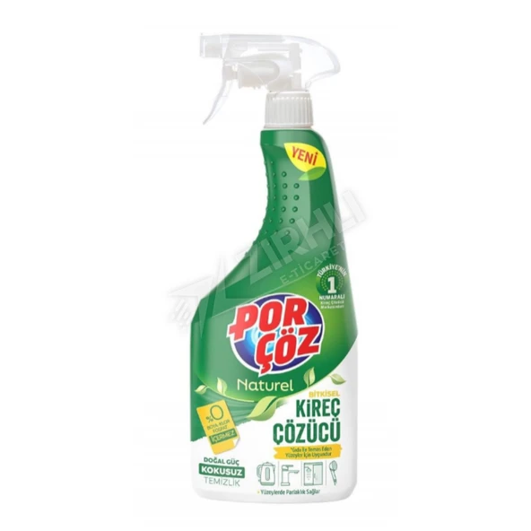 3 ADET Porçöz Bitkisel Kireç Çözücü Sprey 750 Ml ürün görseli 1