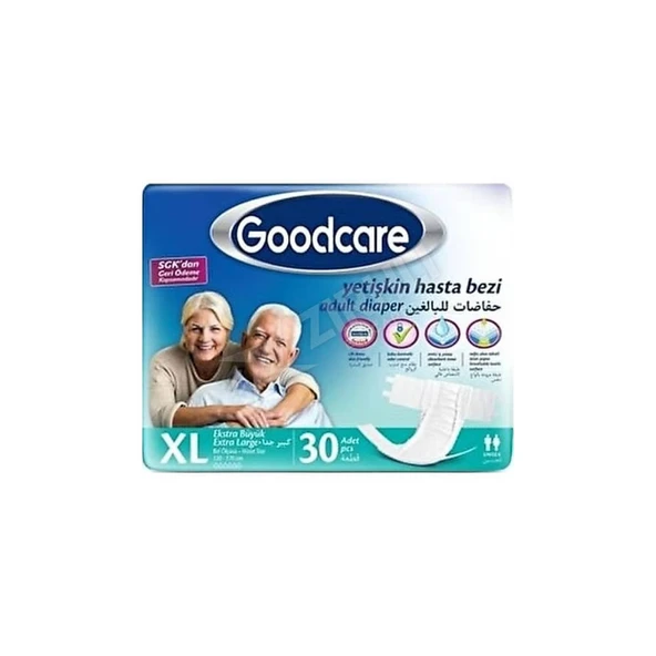 3 ADET Goodcare Yetişkin Bezi 30 Lu X-Large ürün görseli 1