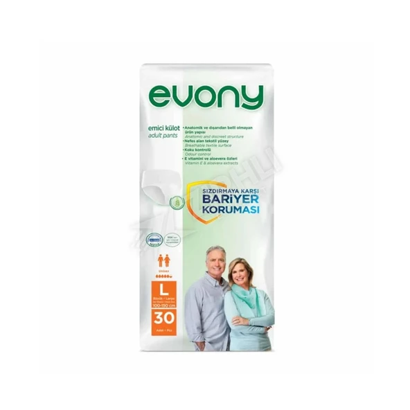 3 ADET Evony Emici Külot 30'Lu Unısex Large ürün görseli 1