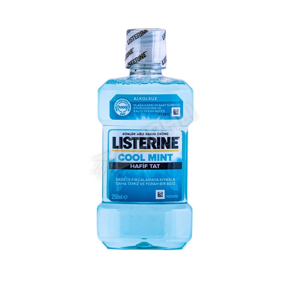 3 ADET Listerine Ağız Gargarası  Cool Mint Hafif Tat 250 Ml ürün görseli 1