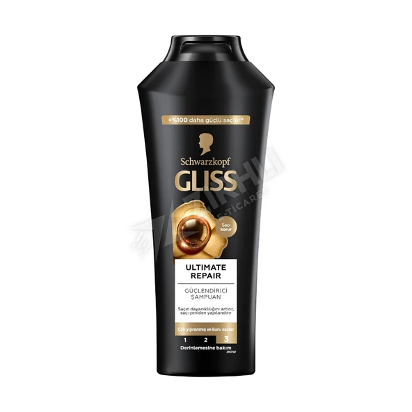3 ADET Gliss Ulitmate Repair Şampuan 400 Ml ürün görseli 1
