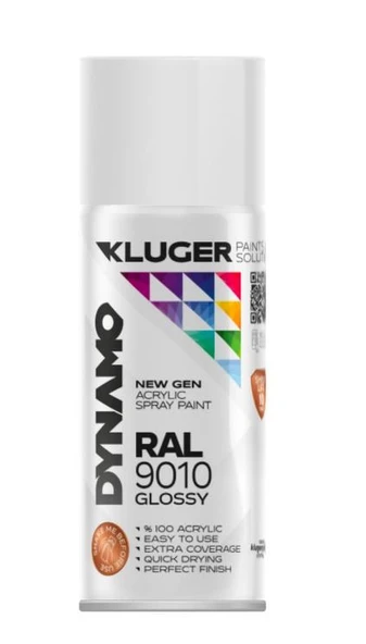 Dynamo Sprey Boya 400ml  İnciBeyazı - Resim 4