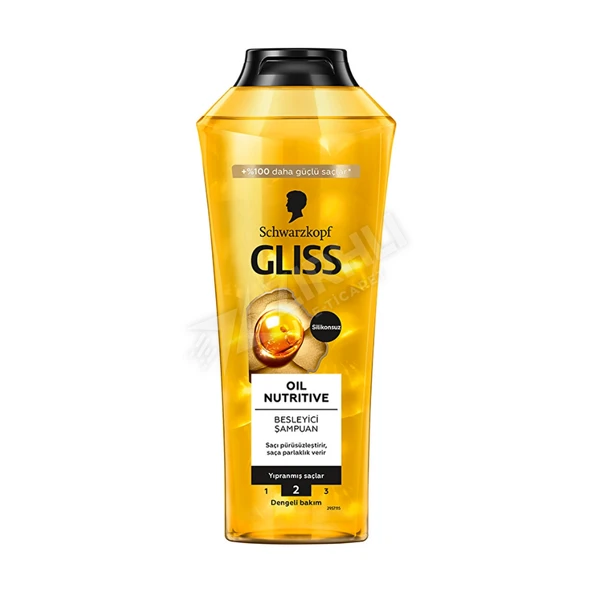 3 ADET Gliss Oil Nutritive Şampuan 400 Ml ürün görseli 1