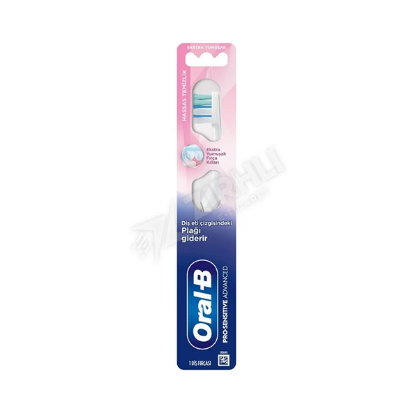 3 ADET Oral- B Pro Sensitive Advanced Hassas Temizlik Diş Fırçası ürün görseli 1