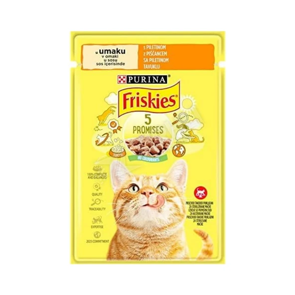 3 ADET Friskies Tavuk Etli Yaş Kedi Maması 85 Gr ürün görseli 1