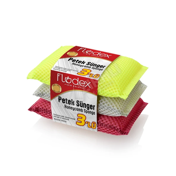 3 ADET Flodex Petek Sünger 3'lü ürün görseli 1