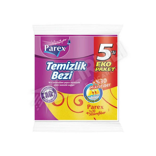 3 ADET Parex  Temizlik Bezi % 30  5'Li ürün görseli 1