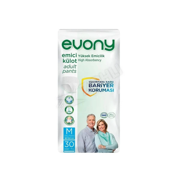3 ADET Evony Emici Külot 30'Lu Unısex Medıum ürün görseli 1