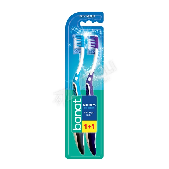 3 ADET Banat Diş Fırçası Ultra White ( 1+1 ) Orta ürün görseli 1
