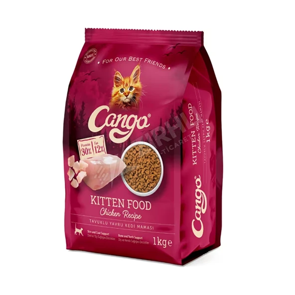 3 ADET Cango Yavru Kedi Maması Tavuklu 1000 Gr ürün görseli 1