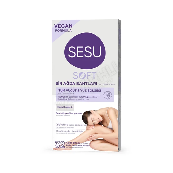 2 ADET Sesu Ağda Bandı Soft Yulaf 32'li ürün görseli 1