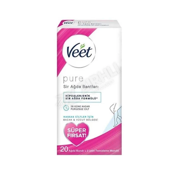 2 ADET Veet Pure Sir Ağda Bandı 20' li ürün görseli 1