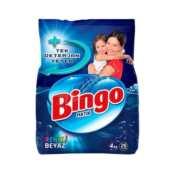 3 ADET Bingo Matik Renkli & Beyaz 4 Kg ürün görseli 1