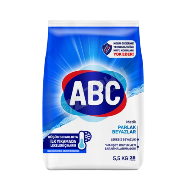 3 ADET Abc Matik Parlak Beyazlar 5.5 Kg ürün görseli 1
