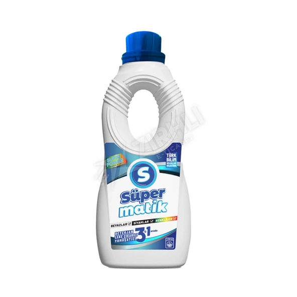 2 ADET Süper Matik Sıvı Çamaşır Deterjanı 3'ü 1 Arada 1500 Ml ürün görseli 1