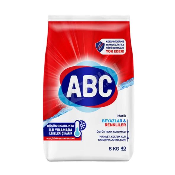 3 ADET Abc Matik Beyazlar & Renkliler 6 Kg ürün görseli 1