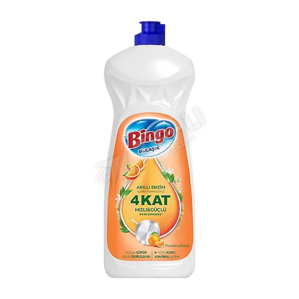 3 ADET Bingo Sıvı Bulaşık Deterjanı Mandalina 650 Ml ürün görseli 1