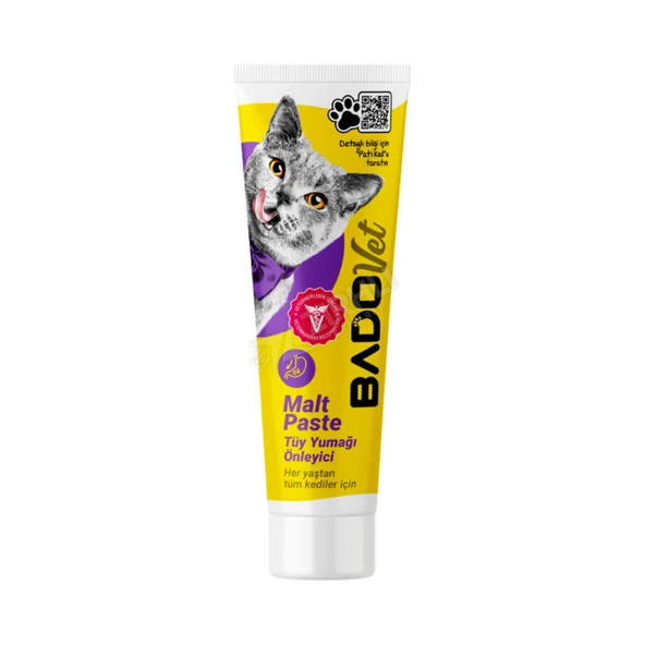 3 ADET Bado Tüy Yumağı Önleyici Kedi Malt Paste Besin Takviyesi 100 Gr ürün görseli 1