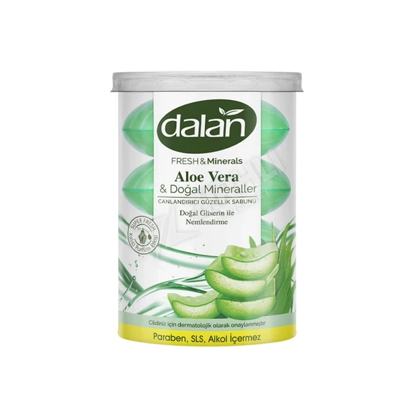 3 ADET Dalan Fresh & Minerals Aloe Vera Sabun (4 x 110 Gr) 440 Gr ürün görseli 1