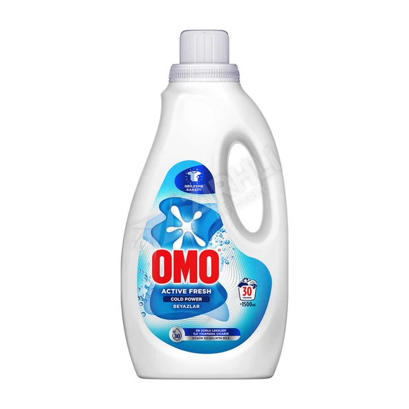 2 ADET Omo Active Fresh Cold Power Beyazlar İçin Sıvı Deterjan 1500 Ml ürün görseli 1