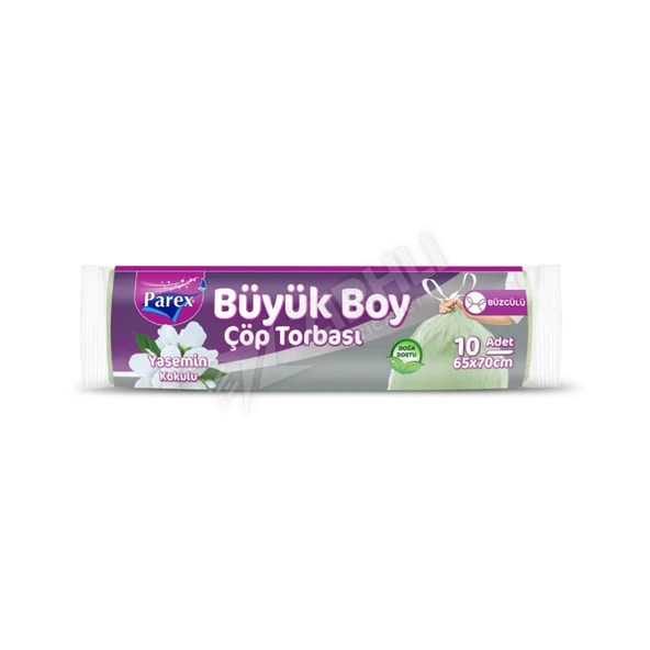 2 ADET Parex Büzgülü Çöp Torbası Yasemin Kokulu Büyük Boy 10'Lu ürün görseli 1