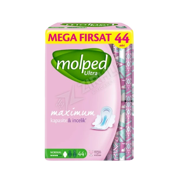 2 ADET Molped Ultra Hijyenik Ped Anatomik Normal Mega Fırsat 44'lü ürün görseli 1