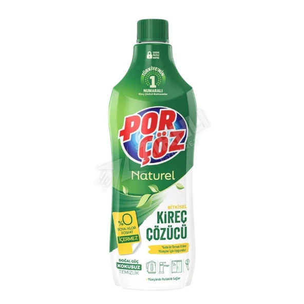 2 ADET Porçöz Bitkisel Kireç Çözücü 1 Lt ürün görseli 1