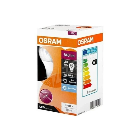 2 ADET Osram Sinek Kovucu Beyaz Led Ampul  8W/6500K-2700K E27 840Lm ürün görseli 1
