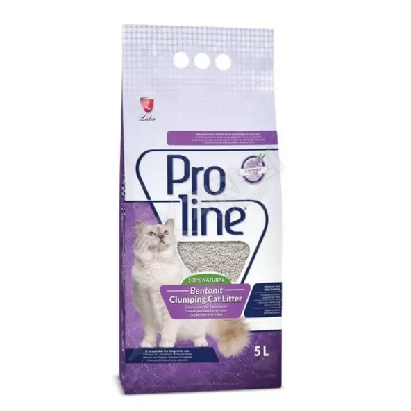 2 ADET Proline Lavanta Kokulu Bentonit Kedi Kumu 5 Lt ürün görseli 1