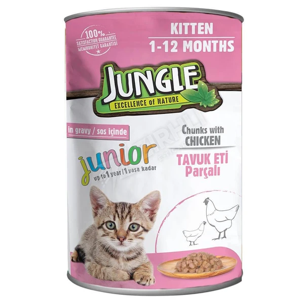 2 ADET Jungle Yavru Kedi Konservesi 400 Gr ürün görseli 1