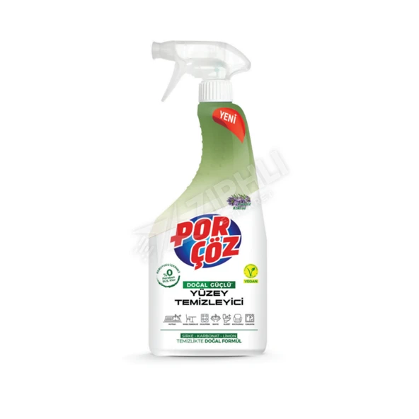 2 ADET Porçöz Yüzey Temizleyici Sirkeli Sprey 750 Ml ürün görseli 1