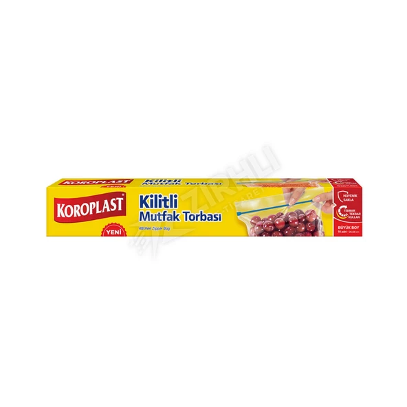 2 ADET Koroplast Kilitli Mutfak Torbası Büyük Boy ürün görseli 1