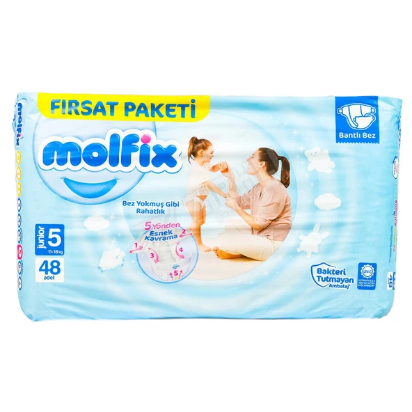 2 ADET Molfix Fırsat Paketi (5 No) Junıor 48 Li ürün görseli 1